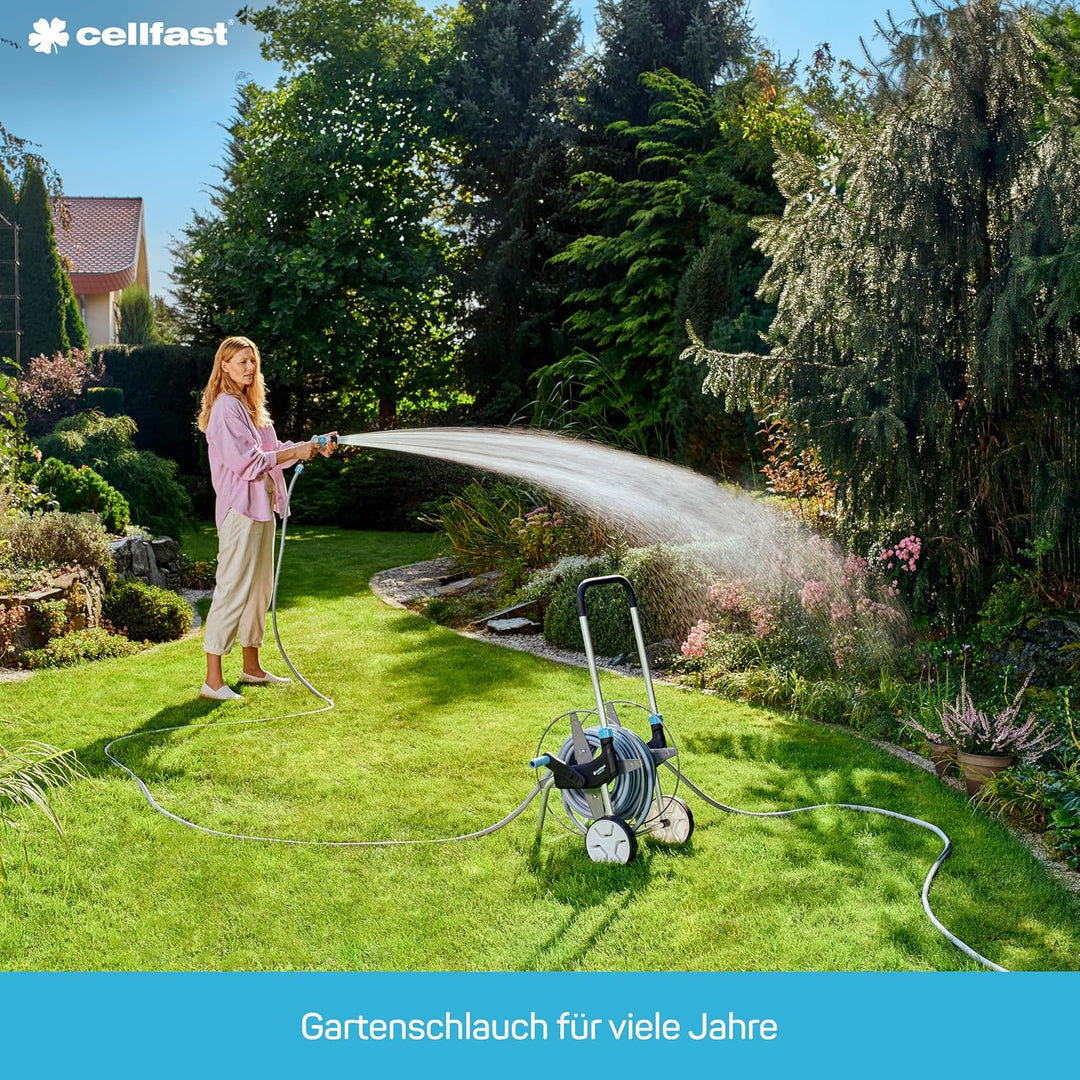 Cellfast Gartenschlauch Hobby, Formstabiler, Flexibel 6-lagiger Schlauch aus hochwertigem Doppelgefl