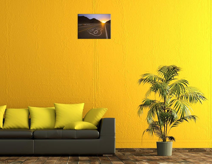 Bilderdepot24 Bild auf Leinwand | Historische Route 66 - USA in 70x50 cm als Wandbild | Wand-deko De