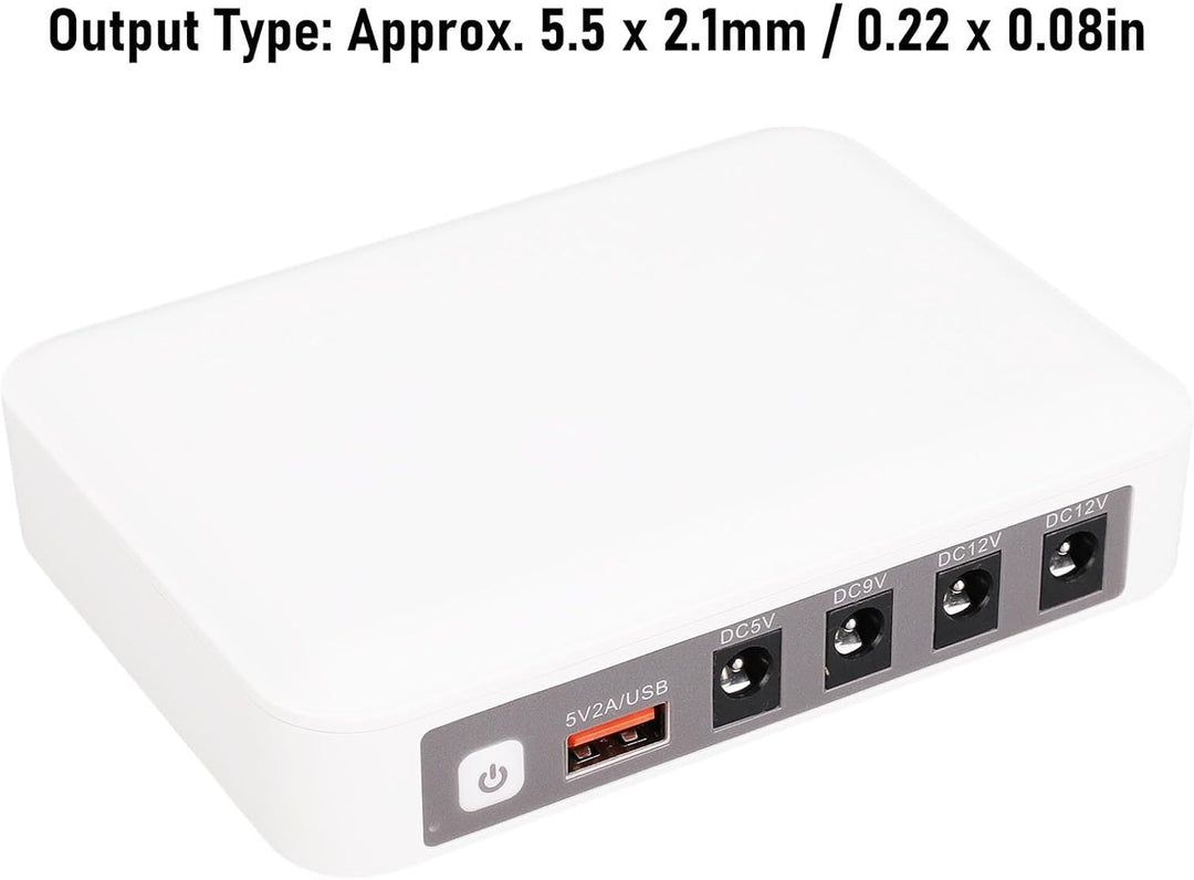 Eujgoov Mini UPS Battery Backup Unterbrechbar Stromversorgung 7500mah für Router Modem Home Office (