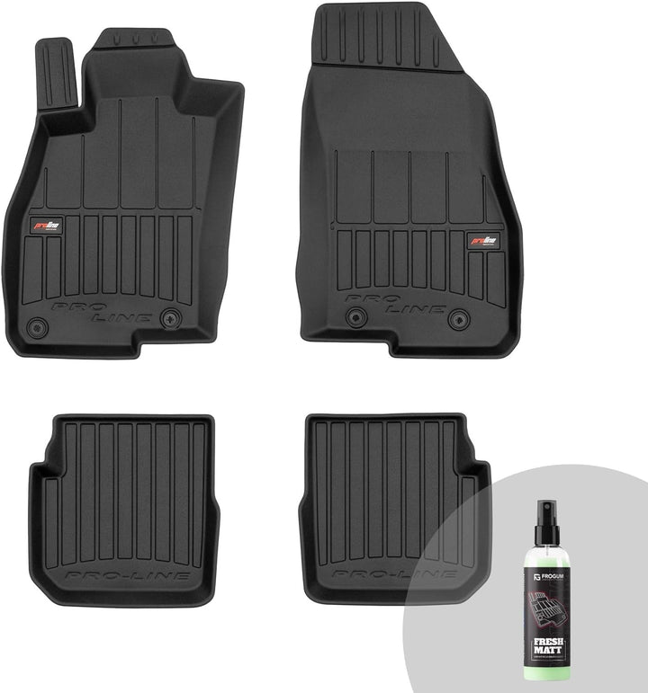 FROGUM ProLine 3D Gummimatten Exklusiven Auto Fussmatten Autofussmatten für Alfa Romeo MiTo 2008-201