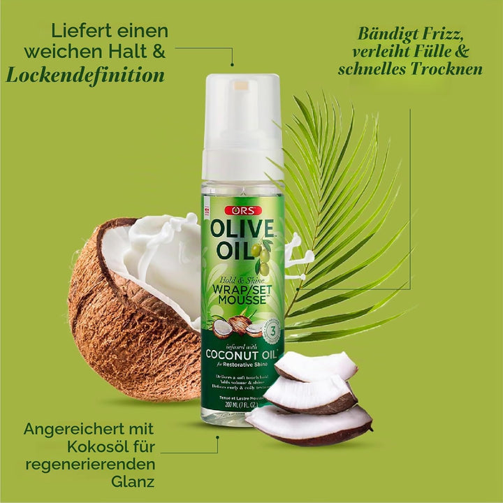 Ors Mousse Wrap/ Set 7oz (3 Pack) by Organic Root (ORS)
