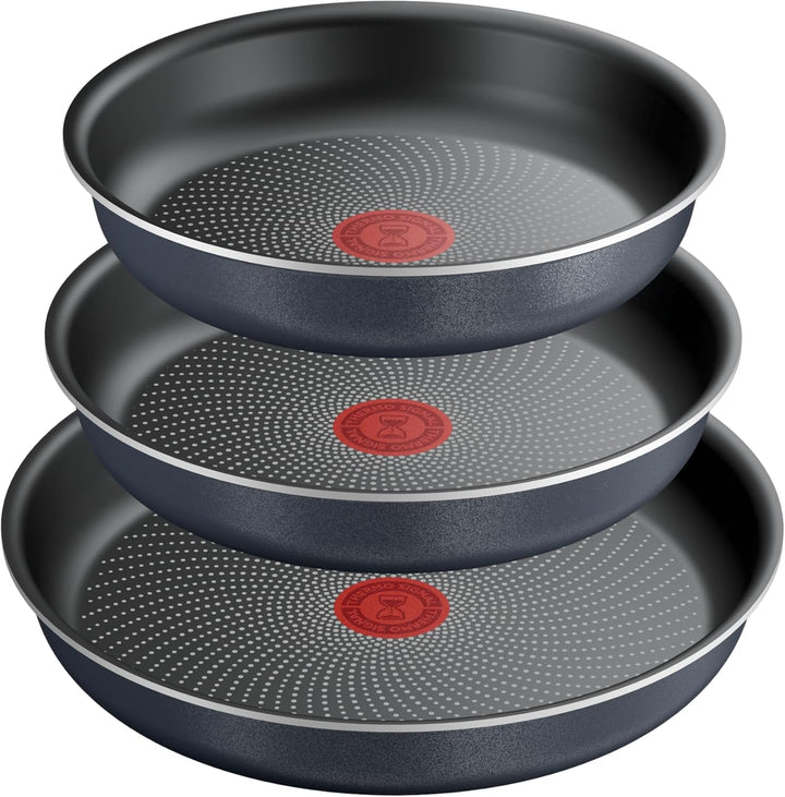 Tefal Ingenio Enjoy Pfannen-Set, 3-teilig, 22/24/28 cm + abnehmbarer Griff, induktionsgeeignet, anti