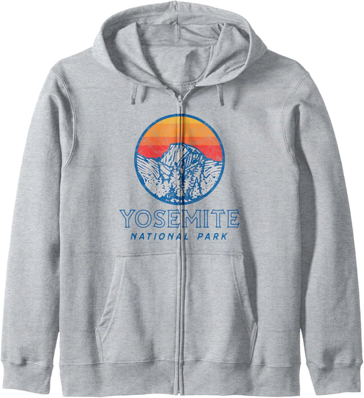 Vintage Yosemite National Park Eighties Graphic Badge Kapuzenjacke