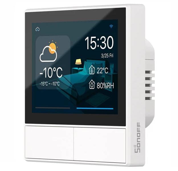 NSPanel Smart Switch - Smart Home, Alexa, Google, eWeLink (EU Weiss), EU Weiss