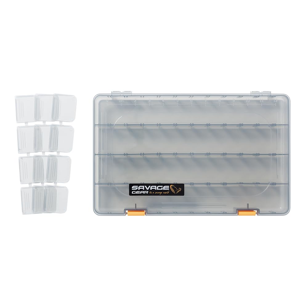 Savage Gear - Köderbox klein Tacklebox Ködereimer Köderbehälter Angelkoffer 6B tief - 36 x 22,5 x 8