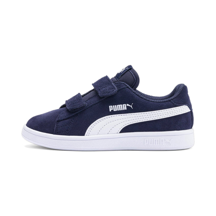 Puma Smash CV V Unisex-Kinder Sneakers 27.5 EU Peacoat Puma White, 27.5 EU Peacoat Puma White