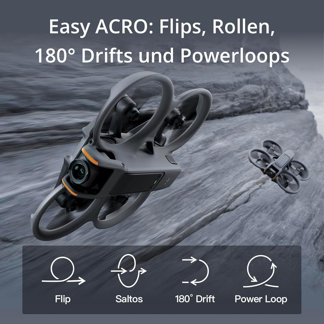 DJI Avata 2 Fly More Combo (3 Akkus), FPV-Drohne mit 4K-Kamera, 69 Minuten max. Flugzeit, Akrobatik