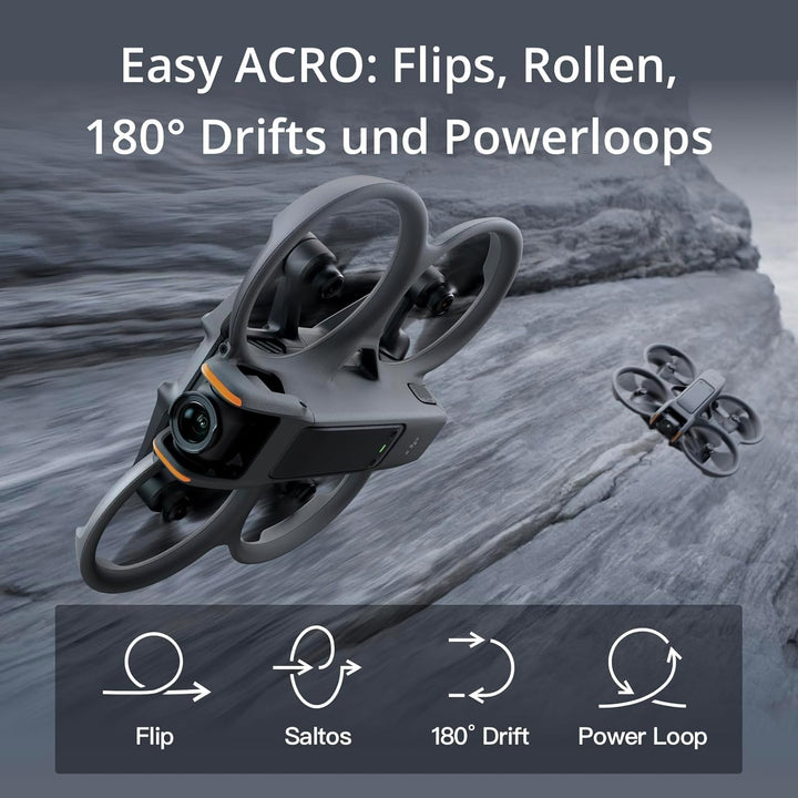 DJI Avata 2 Fly More Combo (3 Akkus), FPV-Drohne mit 4K-Kamera, 69 Minuten max. Flugzeit, Akrobatik