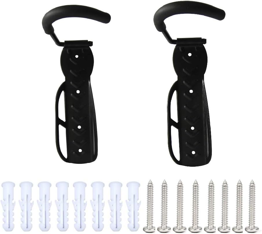 RASENFREUND® 2 Stück Fahrradhalter Wandhalterung schwarz Fahrradhalterung für 2 Fahrräder Wandhalter