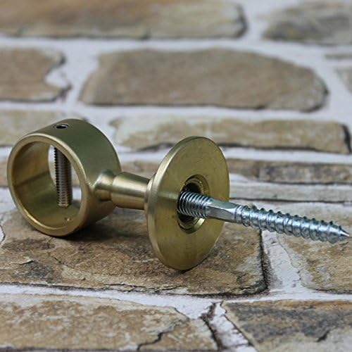 2 Endkappen und 6 Seilträger "Messing matt" für 30mm Handlaufseil 2 Endkappen & 6 Seilträger, 2 Endk