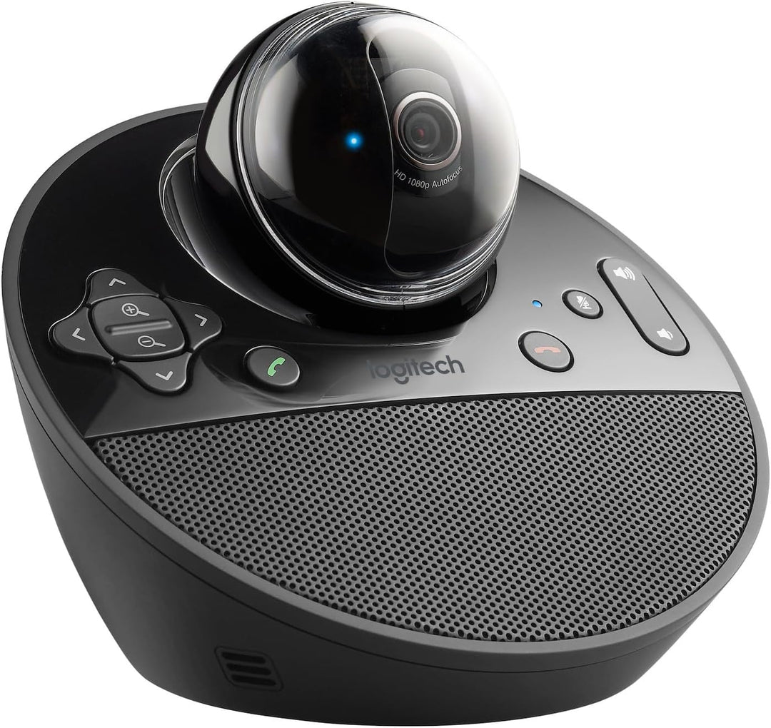 Logitech BCC950 Videokonferenz-Webcam mit Freisprecheinrichtung, HD 1080p, 180°Blickfeld, Breitbanda