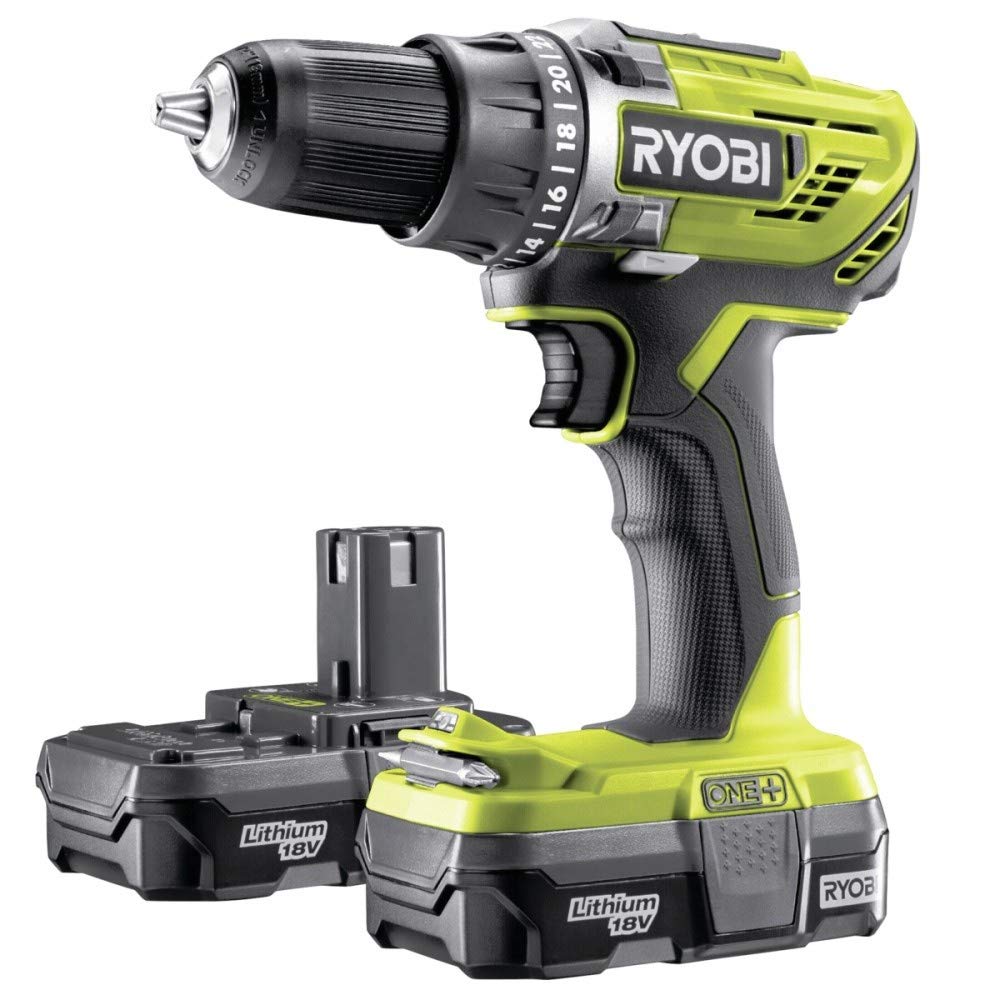 Ryobi 5133003352 R18DD3-213S, Hellgrün Schwarz, One