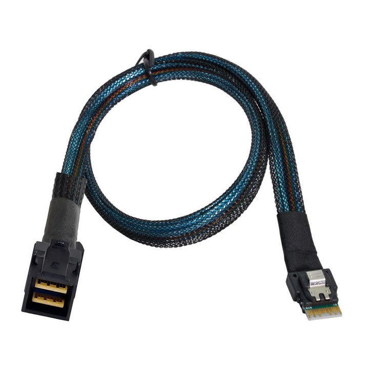 chenyang Mini SAS SFF-8654 38Pin Host auf SFF-8643 Target Data Server Disk Raid Kabel 50 cm SFF-8654