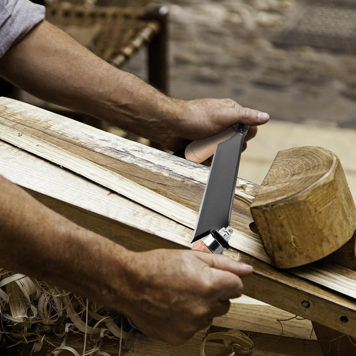 QWORK® 250 mm Zugmesser Reifmesser mit Hohe Schärfe, Gehärteter Hohlschliffklinge, Ergonomischen Hol