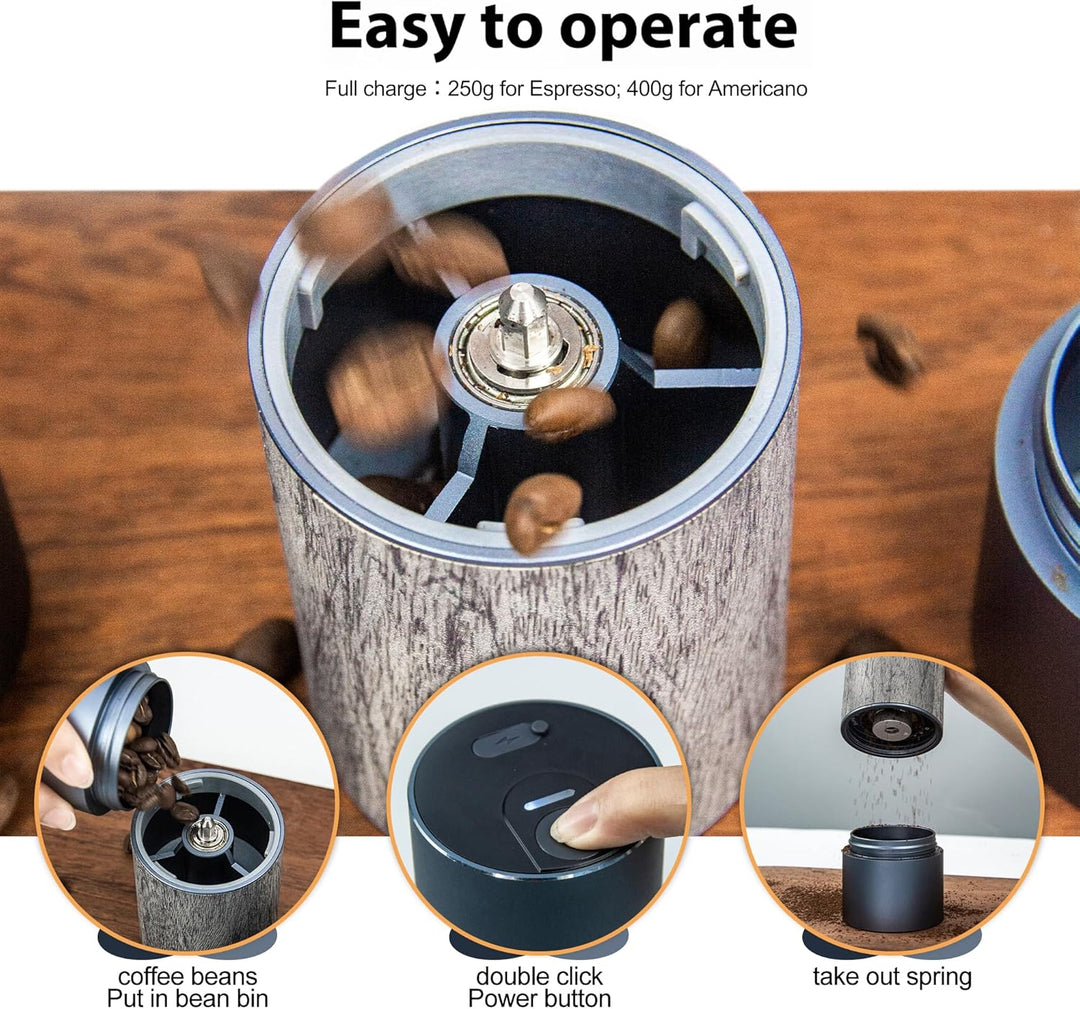 CERA + Elektrische Kegelmühlen Mit Tragetasche, Professionelle kleine Espresso Kaffeemühlen für den