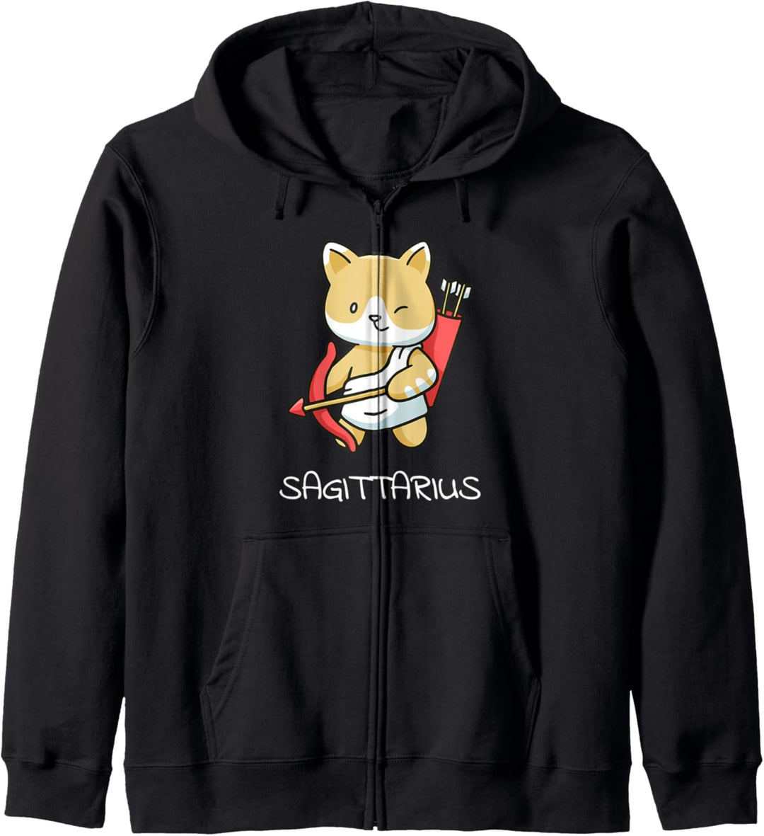 Schütze Katze Tierkreiszeichen Kawaii Astrologie Katzen Kapuzenjacke