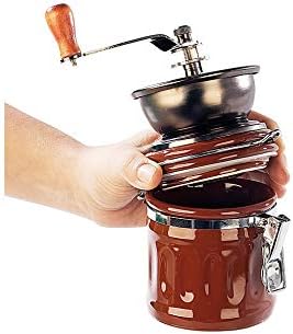 Kaffeemühle 'GENUA' mit Aromabehälter - Frisch und lecker: Kurbelgetriebene Kegelmühle mit regulierb