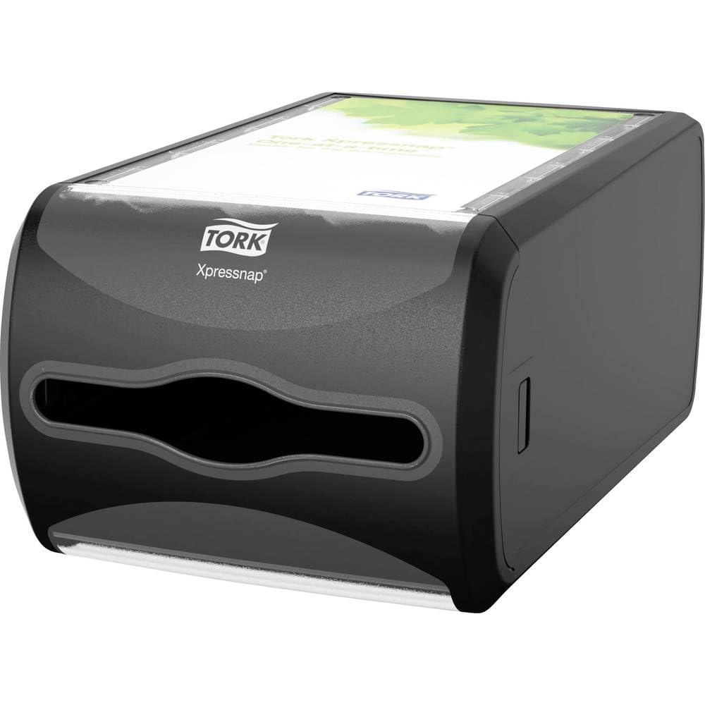Tork 272511 Xpressnap Thekenspender für N4 Spenderservietten / Serviettenspender in Schwarz, Schwarz