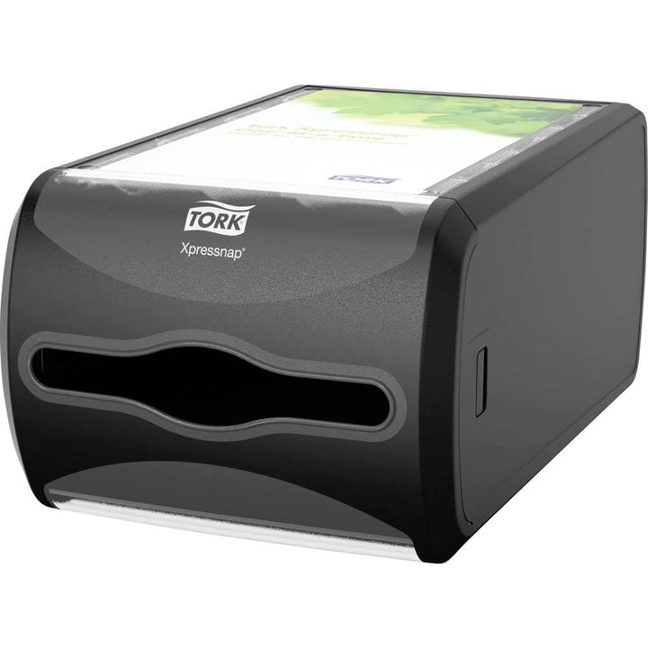 Tork 272511 Xpressnap Thekenspender für N4 Spenderservietten / Serviettenspender in Schwarz, Schwarz