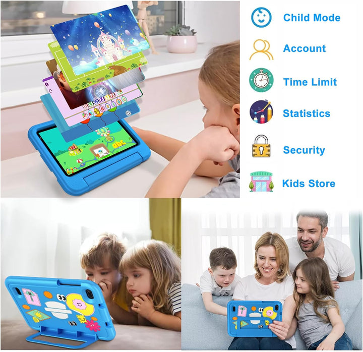 DEERTiME 2025 Neueste Tablet Android 14 OS, 10GB(4+6) RAM+64GB ROM/TF 1TB, WLAN 6, 5G+2.4G WLAN, 8-C