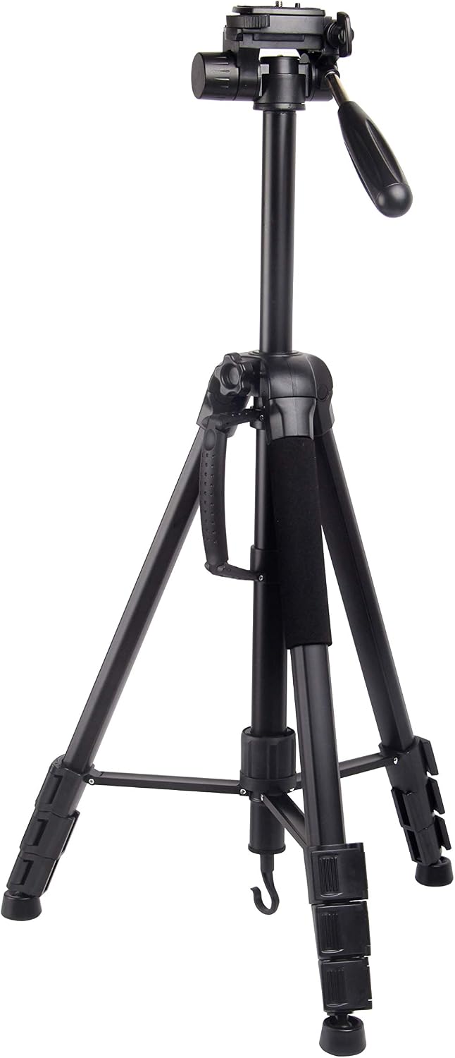 MOJOGEAR 177cm 2-in-1 Stativ - Dreibeinstativ + Einbeinstativ mit Premium Telefonhalterung - Alumini