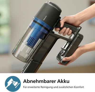 Philips Kabelloser Akku-Staubsauger 3000-Serie - Staubsaugen und Wischen in einem, Digitaler Motor,