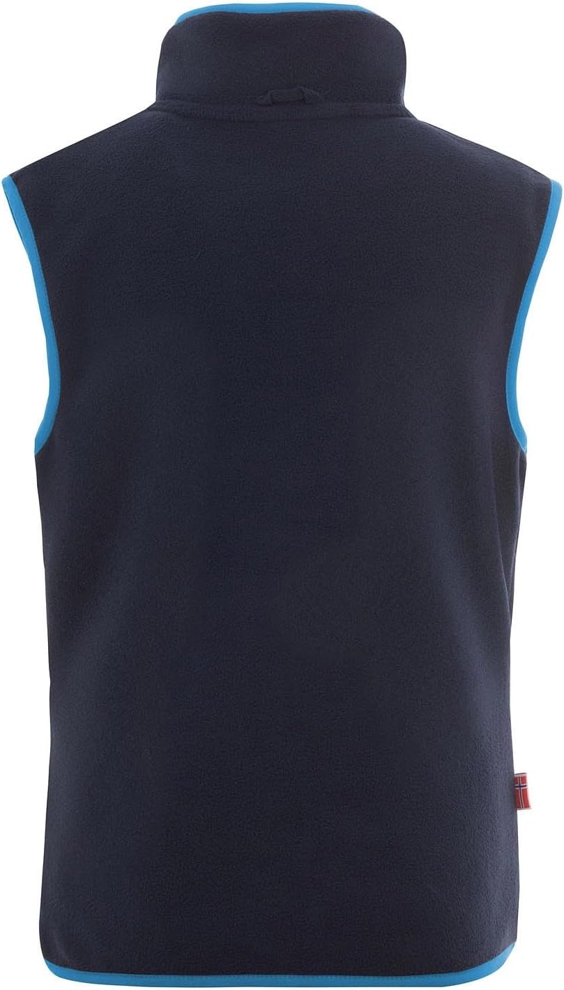 Trollkids Kinder Fleece-Weste Arendal 110 Marineblau / Hellblau, 110 Marineblau / Hellblau