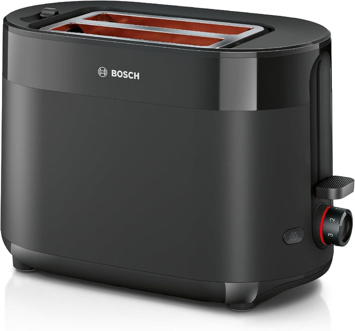 Bosch Kompakt Toaster MyMoment TAT2M123, integrierter Brötchenaufsatz, mit Auftaufunktion, mit Absch