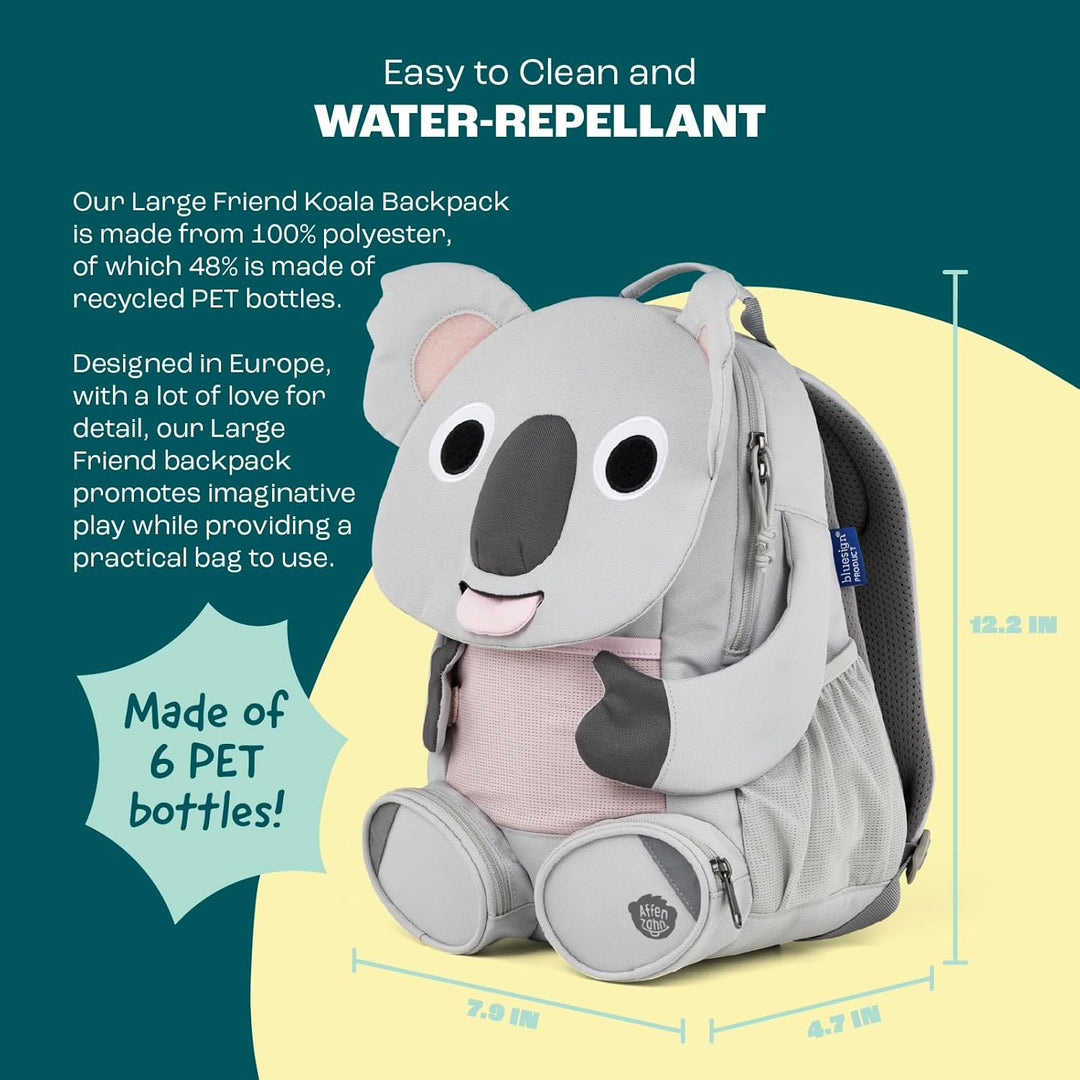 Affenzahn Kinderrucksack Grosser Freund | Kindergartenrucksack für Kinder von 3 bis 5 Jahren mit fun
