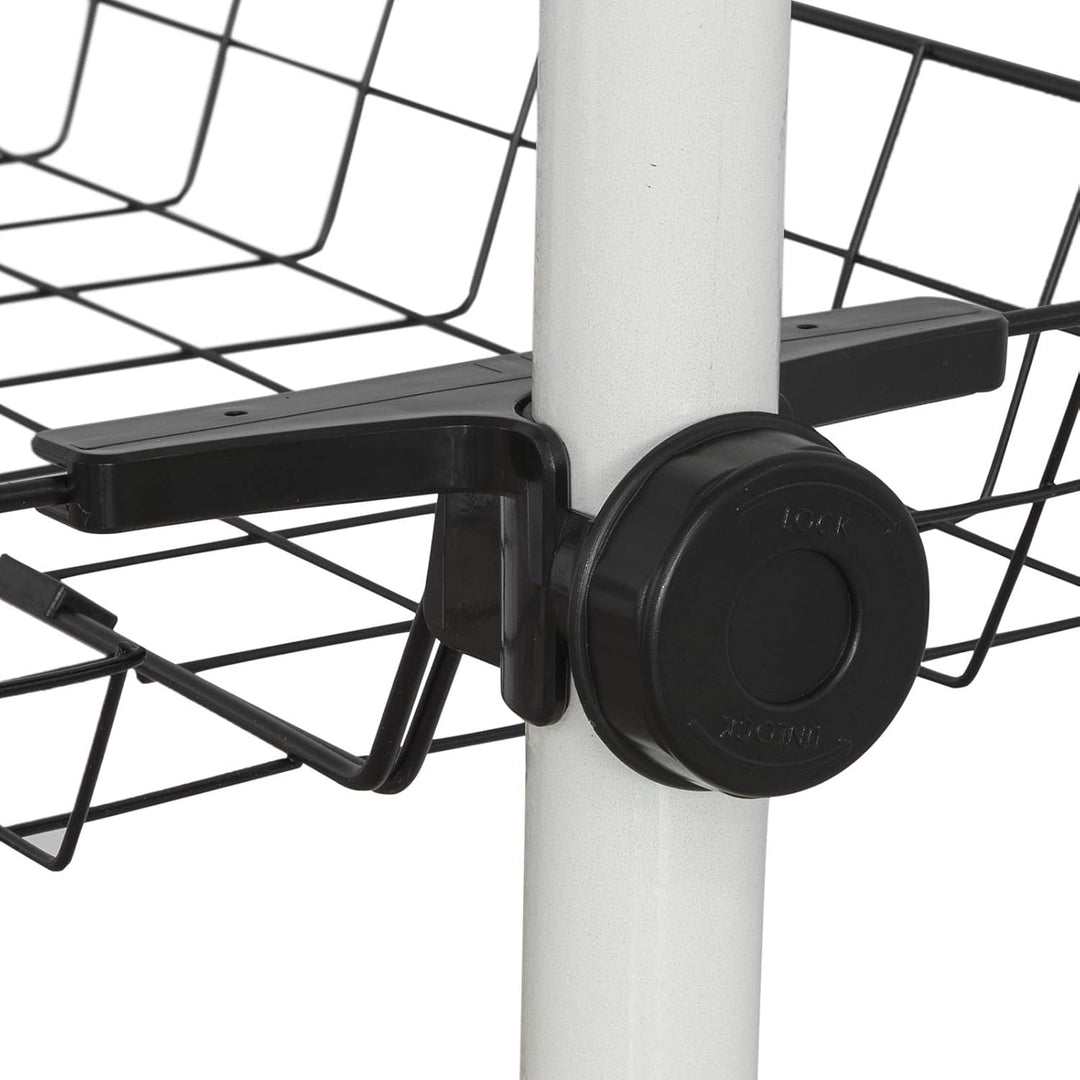 SoBuy FRG34-P02 2er Set Aufbewahrungskörbe für Kleiderständer Körbe für Teleskop Garderoben System