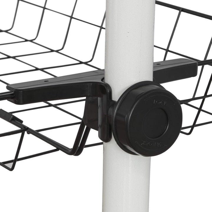 SoBuy FRG34-P02 2er Set Aufbewahrungskörbe für Kleiderständer Körbe für Teleskop Garderoben System