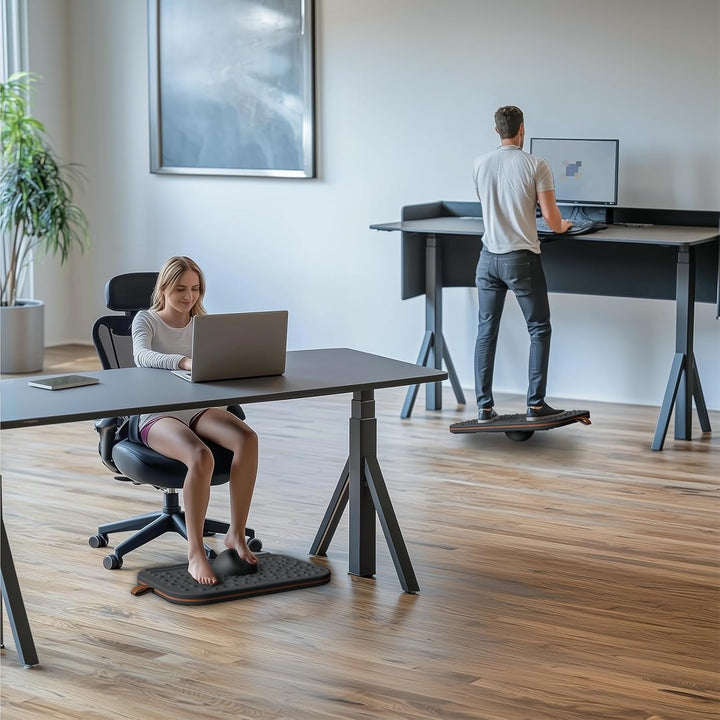 Balance Board,360-Grad Wackelbalance-Board für Erwachsene-2-in-1 Doppelseitige Anti-Ermüdungsmatte &