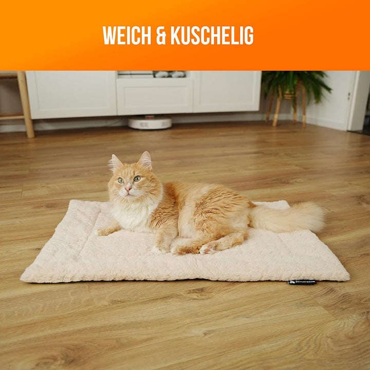 SCHLITZOHR Gefütterte Haustierdecke, waschbare Liegedecke für Hunde und Katzen, Katzendecke, Hundede