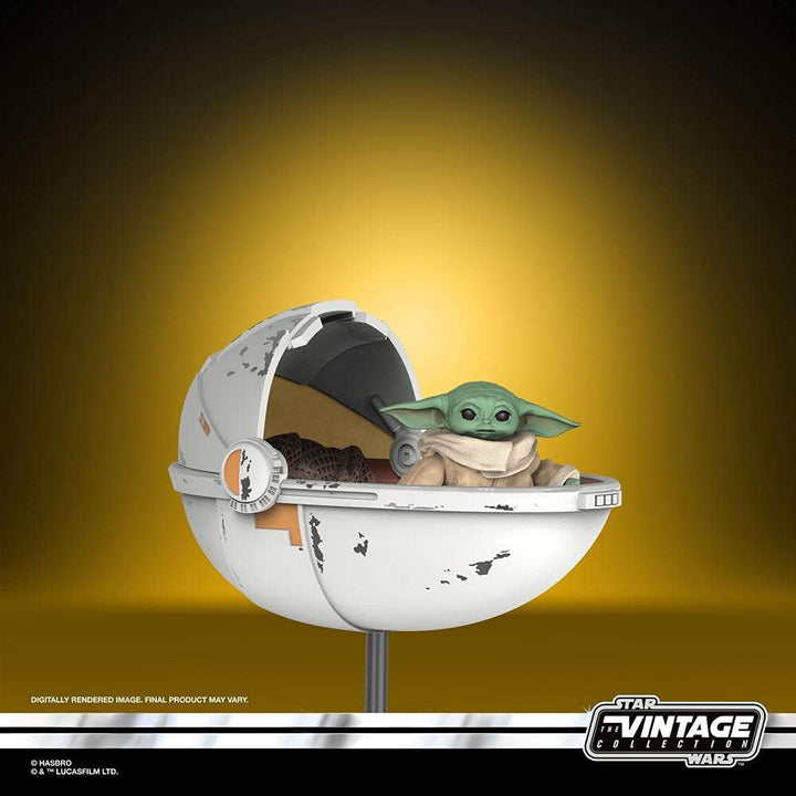 Hasbro Star Wars The Vintage Collection The Child mit Kinderwagen Spielzeug, 9,5 cm grosse The Manda
