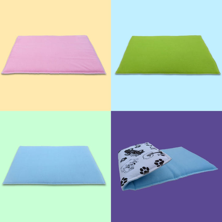 Dickes Fleecekissen für Meerschweinchen und Hasen - saugfähige Fleeceseite - weiche und frische weis