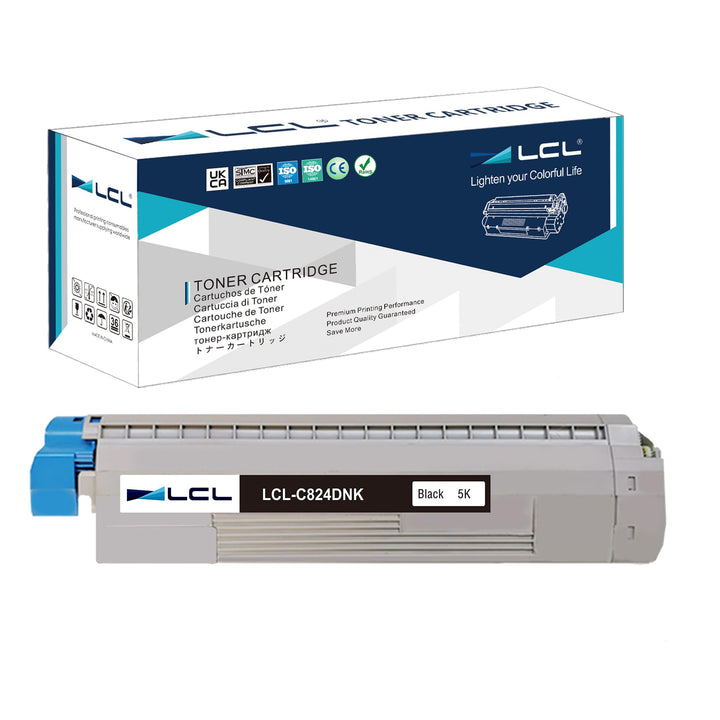 LCL Tonerkartusche für C824 C834 C844 C824n C824dn C834dnw C834nw C844dnw 47095704 (1 Schwarz) Ersat