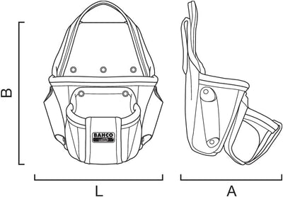 BOLSA 2 BOLSILLOS 280X90X230 - Unid: 1