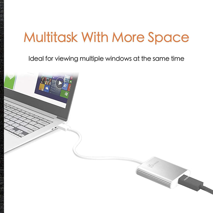 j5create USB 3.0 zu 4K HDMI Display-Adapter- USB 3.0 Typ-A Stecker | HDMI Buchse | 4K UHD | Auflösun