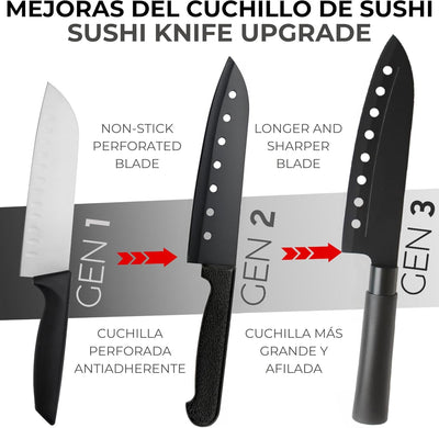 Sushi set zum selber machen. Professionelles Sushi maker set mit 15 Teilen. Sushi-Set bestehend aus
