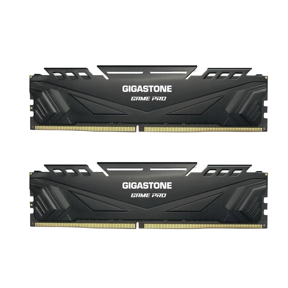 【DDR4 RAM】 GIGASTONE Game PRO 16GB Kit(2x8GB) DDR4 3200MHz PC4-25600 CL16-18-18-40 Intel XMP 2.0 AMD