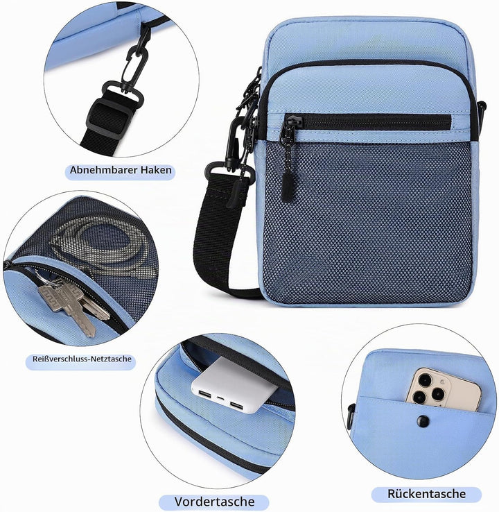 Lohol Klein Umhängetasche für Herren &amp; Damen, Schultertasche Messenger Bag Sling Tasche Crossbody Ta