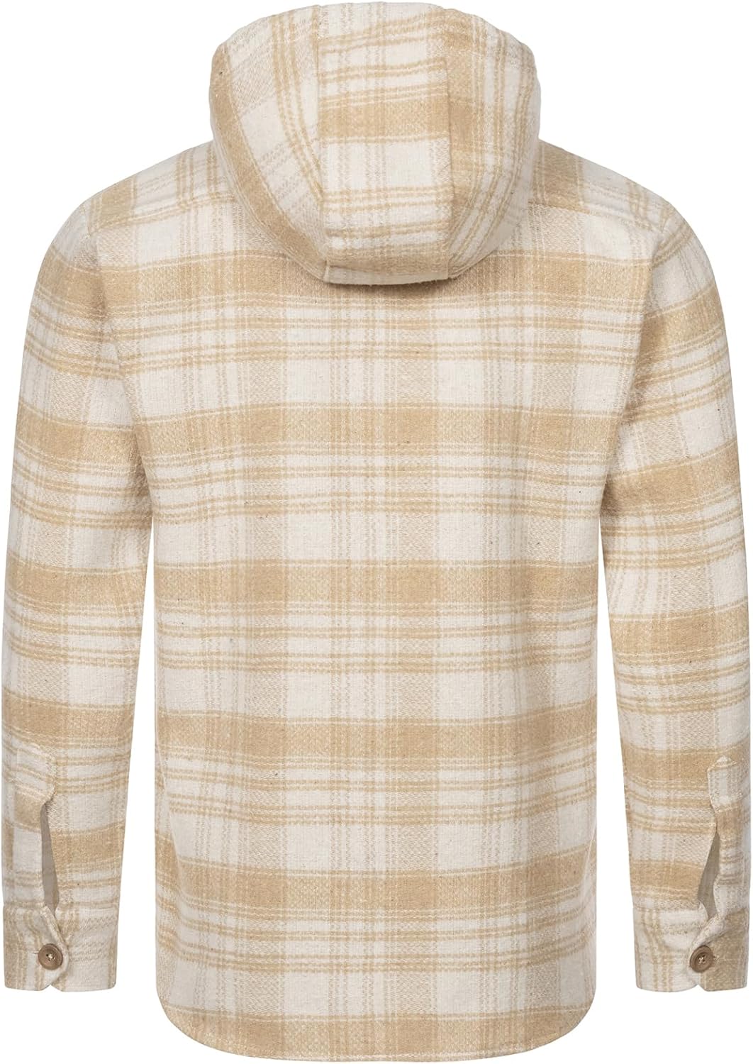 Rock Creek Herren Hemd Kariert Kapuzenhemd M65 S Beige - H335, S Beige - H335