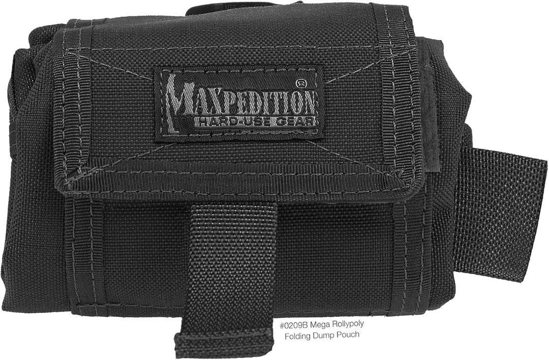 Maxpedition Faltbeutel Mega Rollypoly Schwarz, Schwarz