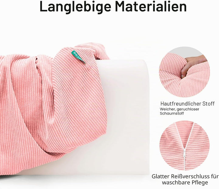 AEOCOO Bettkantenschutz für Kinderbetten 90 cm – weiche Memory-Schaum Bettumrandung, Rausfallschutz