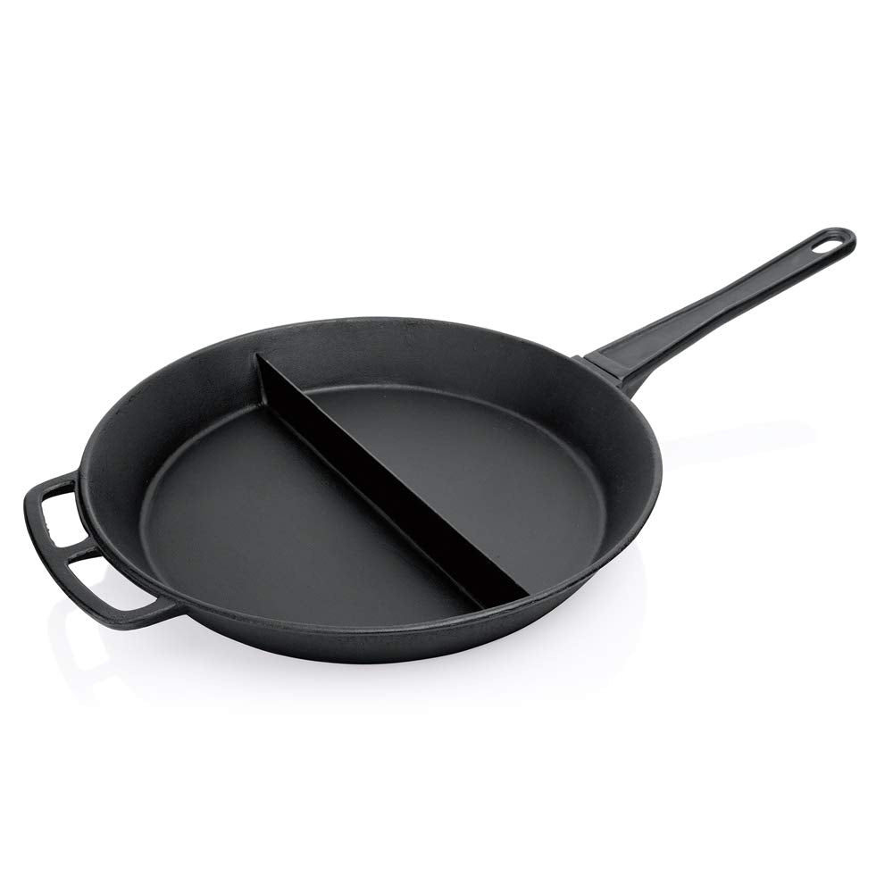 WAS 5055 803 Eisenguss Riesenpfanne mit einem abnehmbaren Stielgriff, 80cm Durchmesser, 12cm Hohe, 4