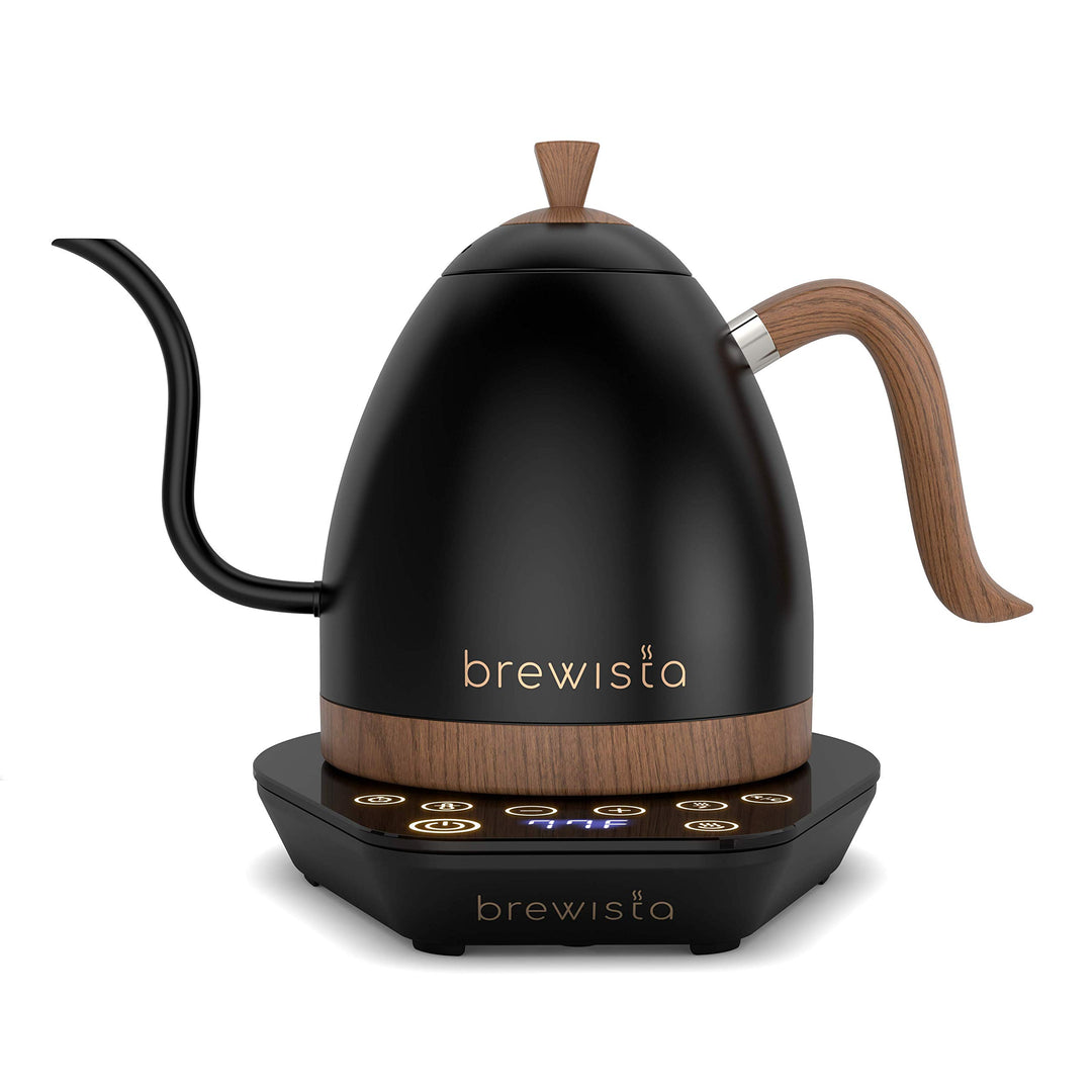 Brewista Artisan Matte Black | Elektrischer Wasserkocher | Schwanenhals Auslauf | Temperaturregelung