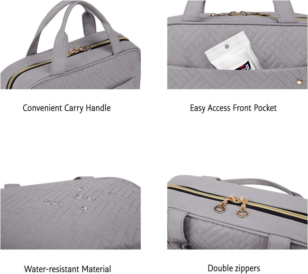 BAGSMART Kulturbeutel kulturtasche Damen, Kulturtasche zum Aufhängen, Toiletry Bag Kosmetiktasche Re