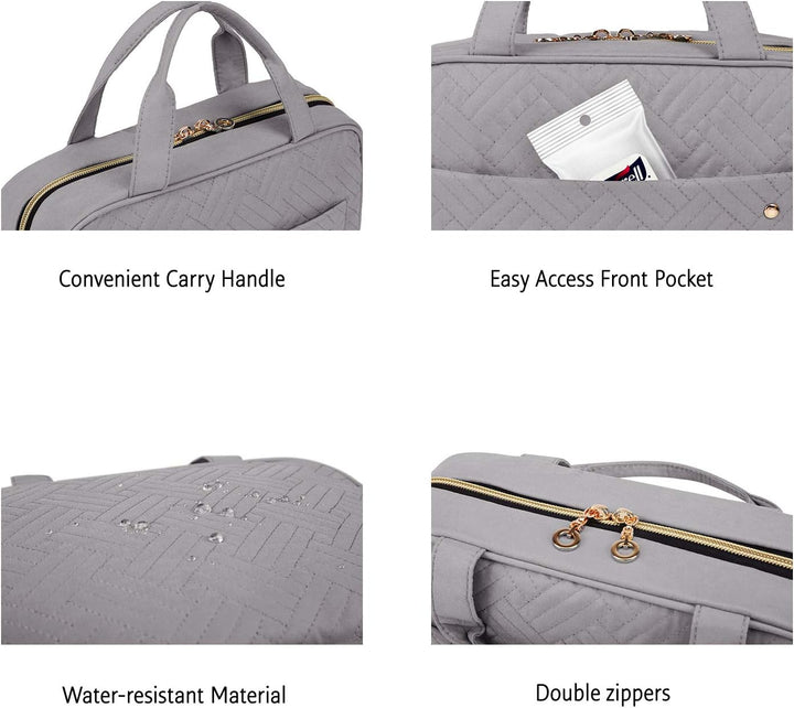 BAGSMART Kulturbeutel kulturtasche Damen, Kulturtasche zum Aufhängen, Toiletry Bag Kosmetiktasche Re