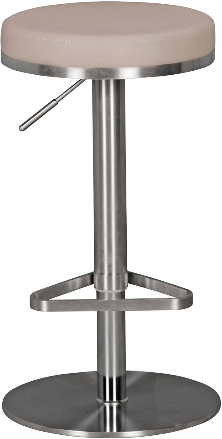 FineBuy Barhocker Edelstahl höhenverstellbare Sitzhöhe 57-82 cm, Barstuhl Modern 360° Drehbar, Trese