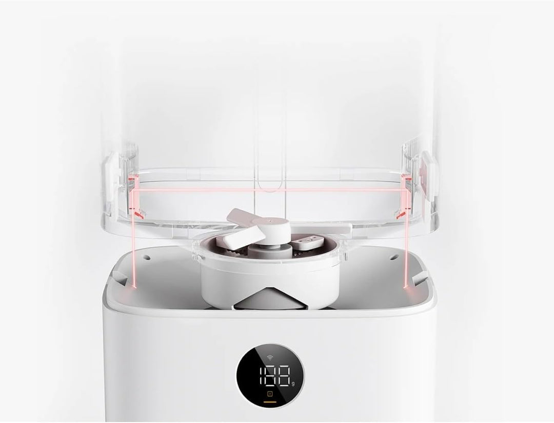 Xiaomi Smart Pet Food Feeder 2-5L grosses Futterfach für bis zu 2,5kg Trockenfutter, LED-Display, Gr